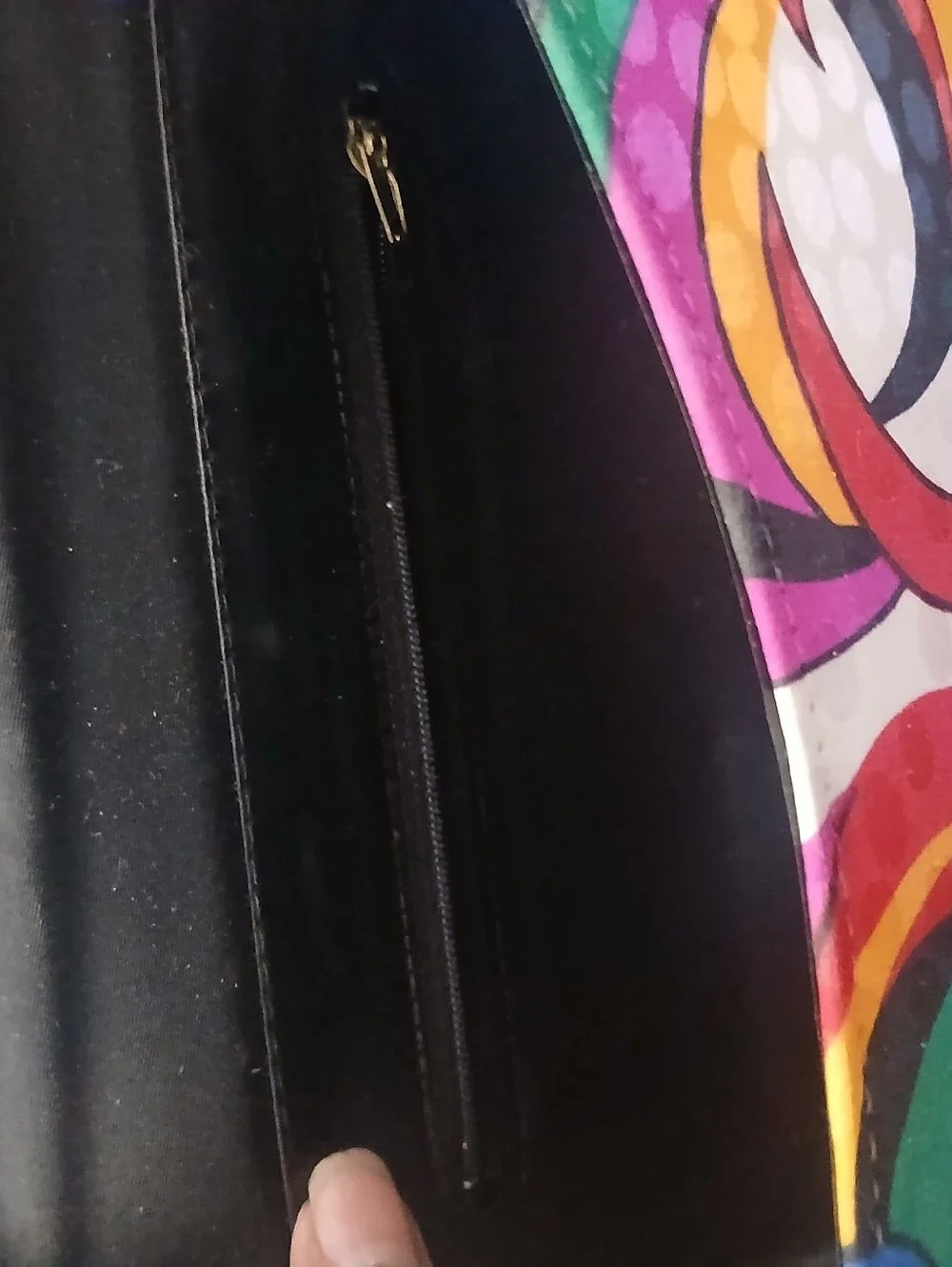 Vintage 1980s Life Stride Multicolored Envelope Clutch Post Modern,Colorful